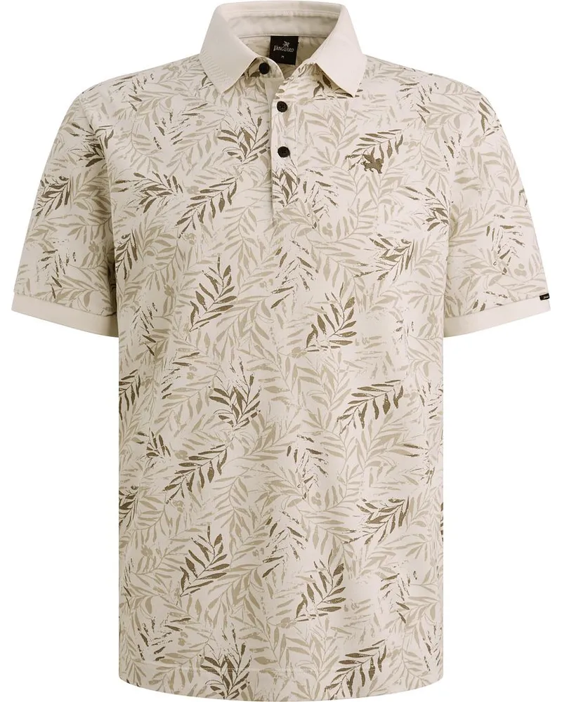 Vanguard Polo Druck Ecru Weiß