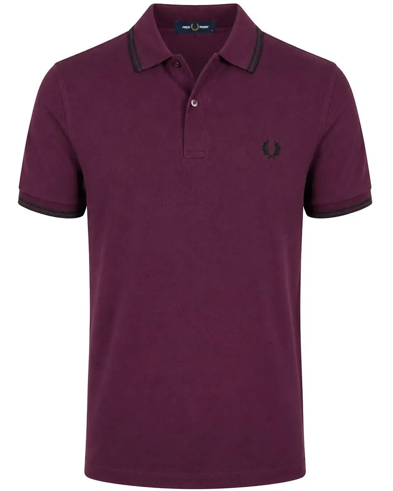 Fred Perry Polo Tipped M3600 Plum 84C Violett