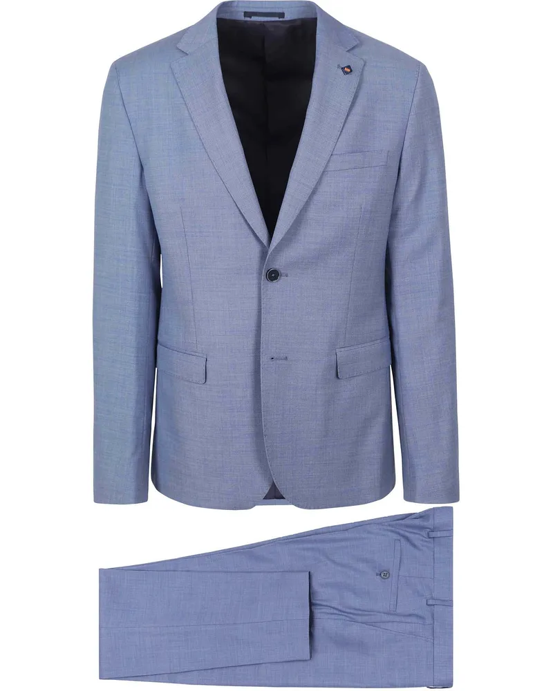 Suitable Toulon Suit Wool Blau Blau