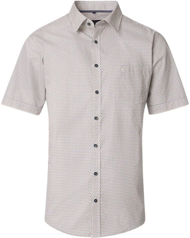 CasaModa Short Sleeve Freizeithemd Druck Grün Grün