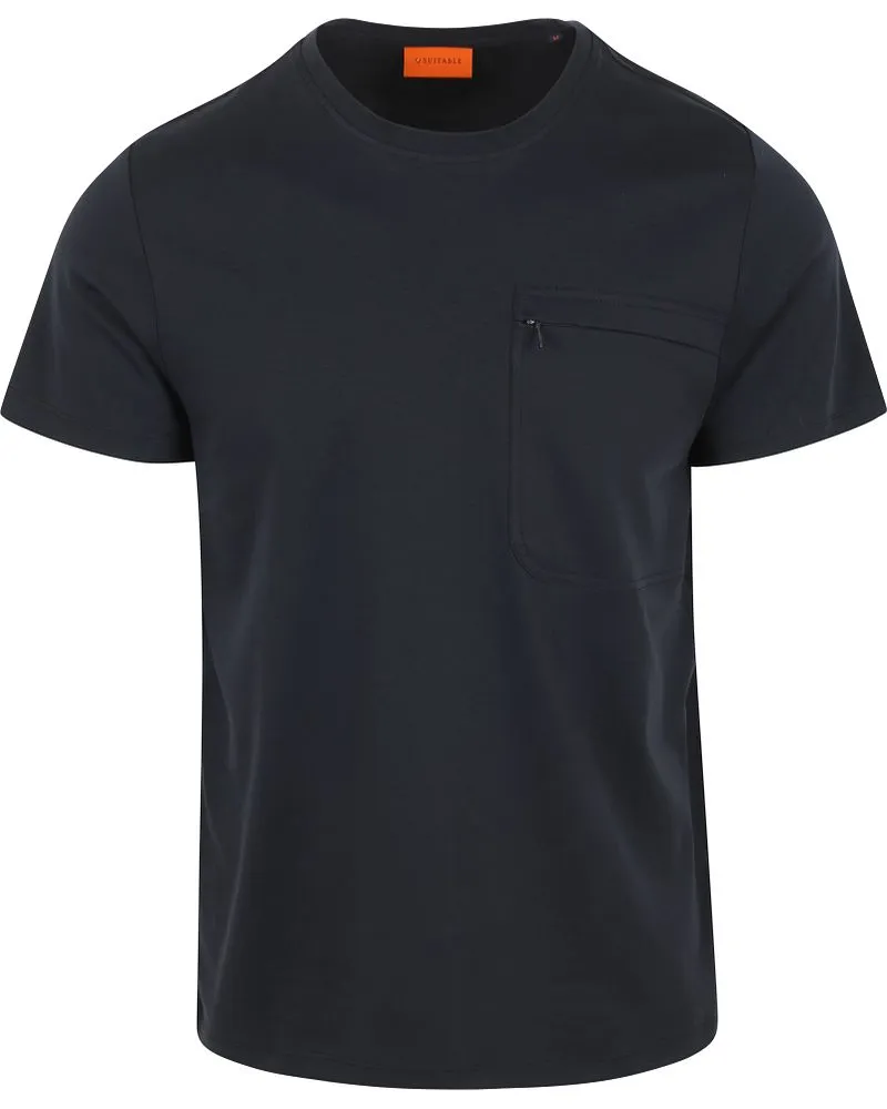 Suitable T-shirt Sonny Pocket Dunkelblau Dunkelblau
