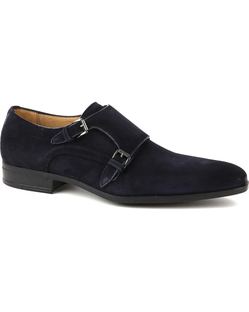 Giorgio Amalfi Schuh Monk Strap Navy Blau