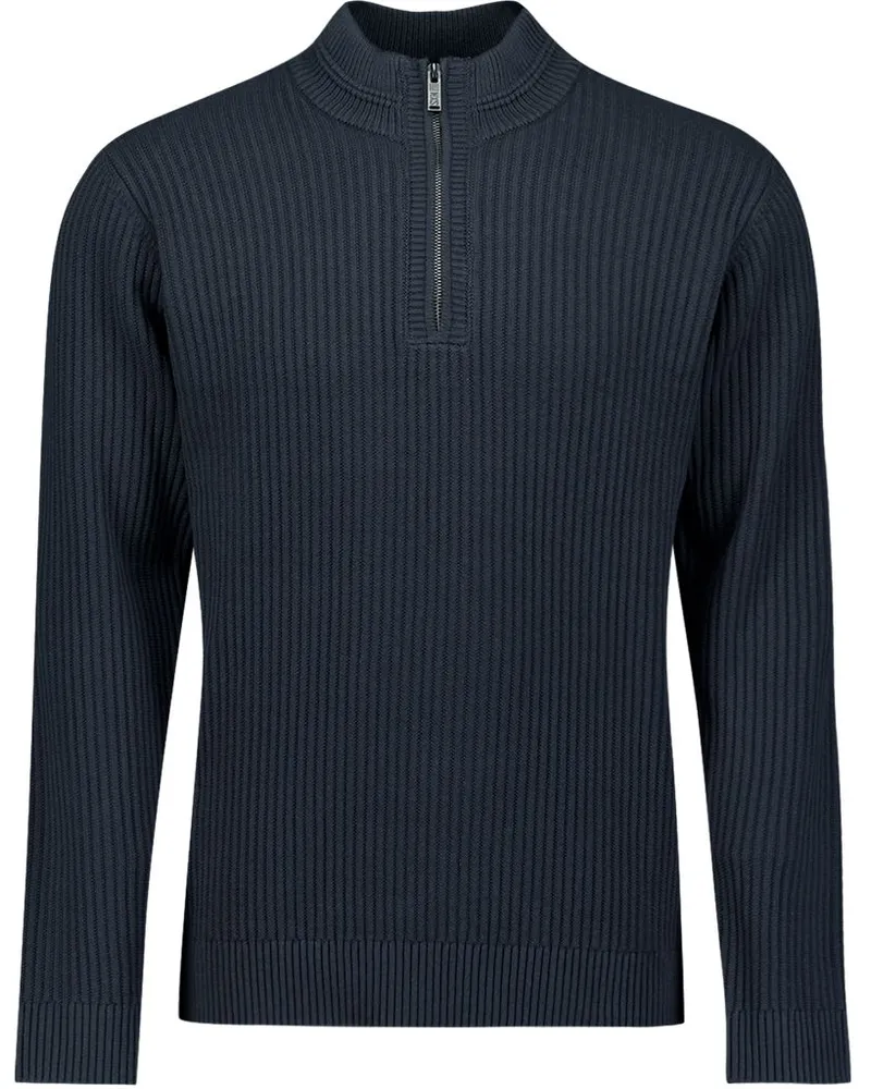 No Excess Halfzip Pullover Rib Marine Dunkelblau