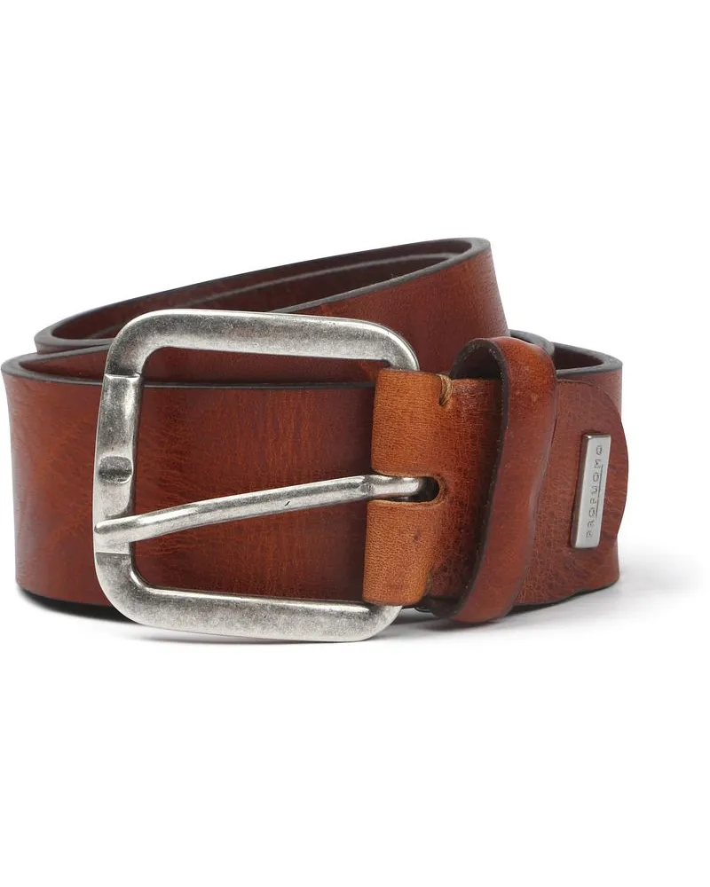 Profuomo Ledergürtel Cognac Braun