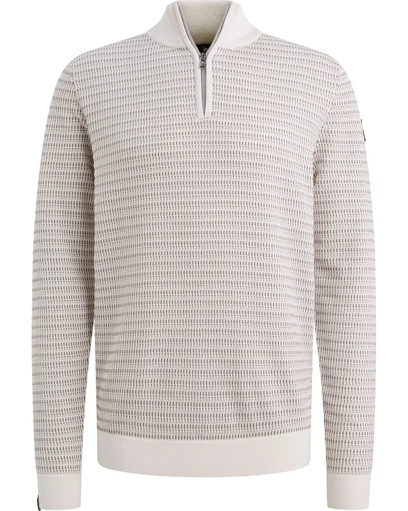 Vanguard Halfzip Pullover Structure Ecru Wollweiß