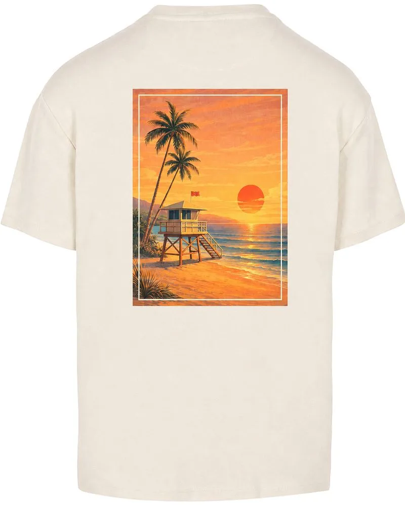Suitable Rink T-Shirt Backprint Heavy Jersey Ecru Wollweiß