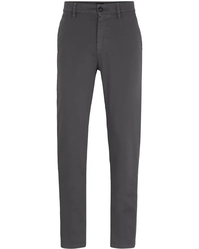 HUGO BOSS Satin Chino Anthrazit Grau