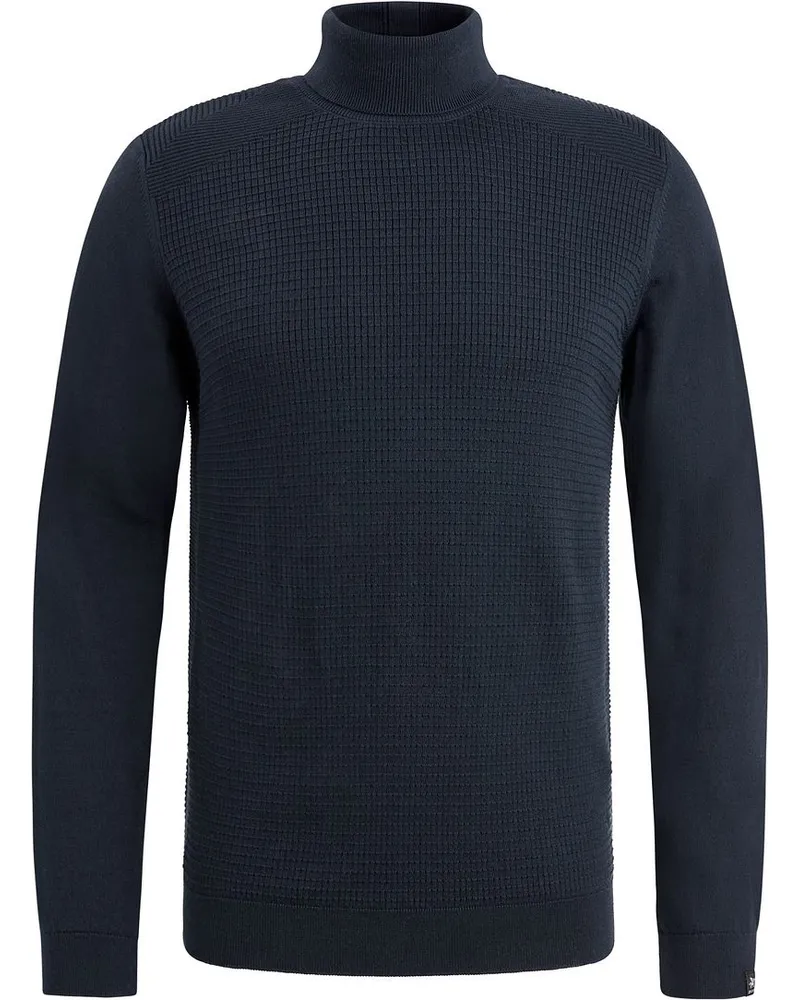 Vanguard Rollkragenpullover Struktur Navy Dunkelblau