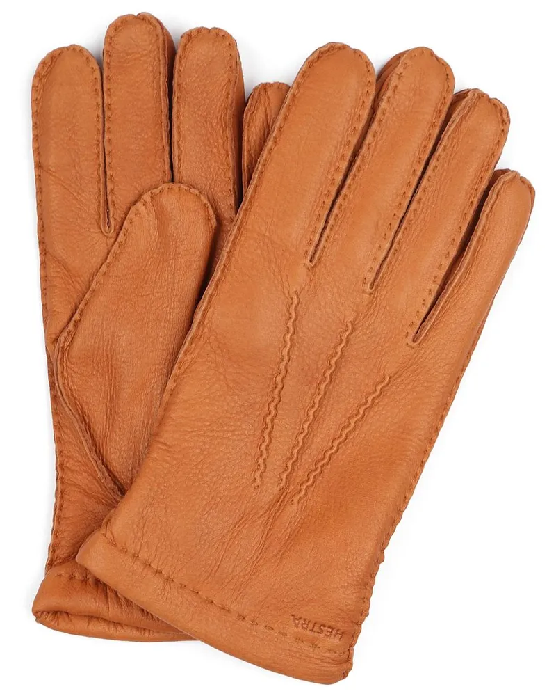 Hestra Handschuh Matthew Leder Dunkelbraun Braun