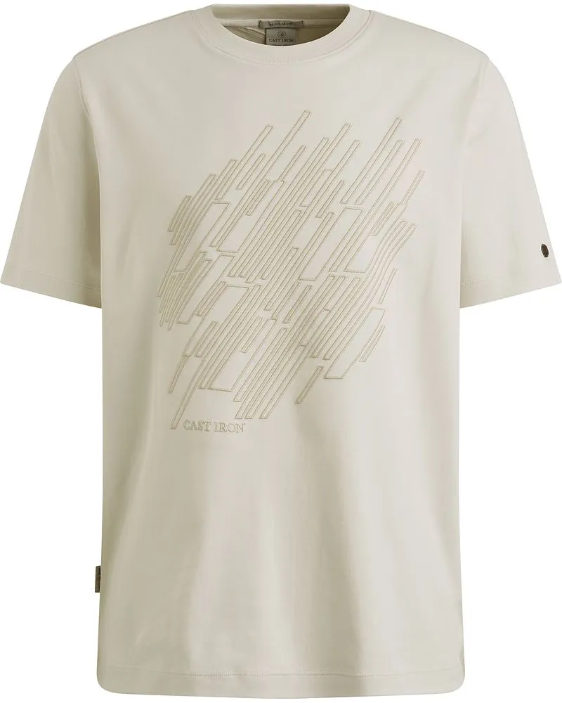 Cast Iron T-shirt Druck Ecru Weiß