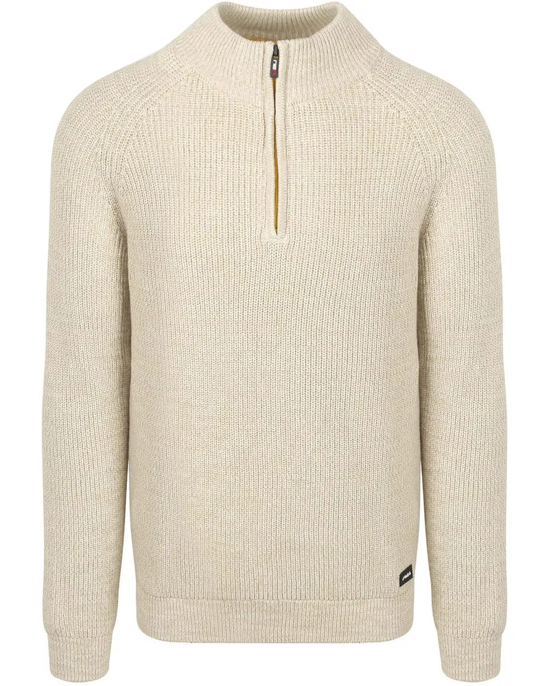 New Zealand Auckland NZA) Half-Zip Pullover Model Beige