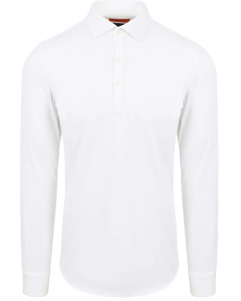Suitable Camicia Poloshirt Weiß Weiß