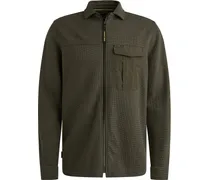 Hemdjacke Jersey Waffle Beluga Grün