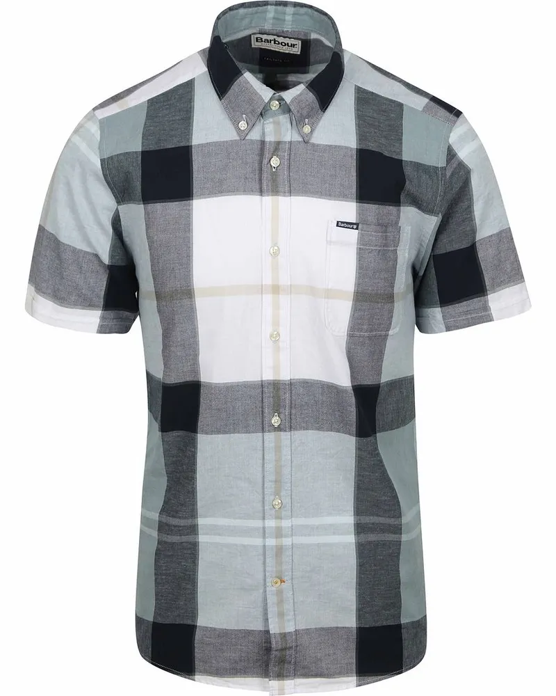 Barbour Douglas Kurzarmhemd Tartan Grau