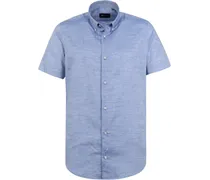Shortsleeve Hemd Streifen Blau