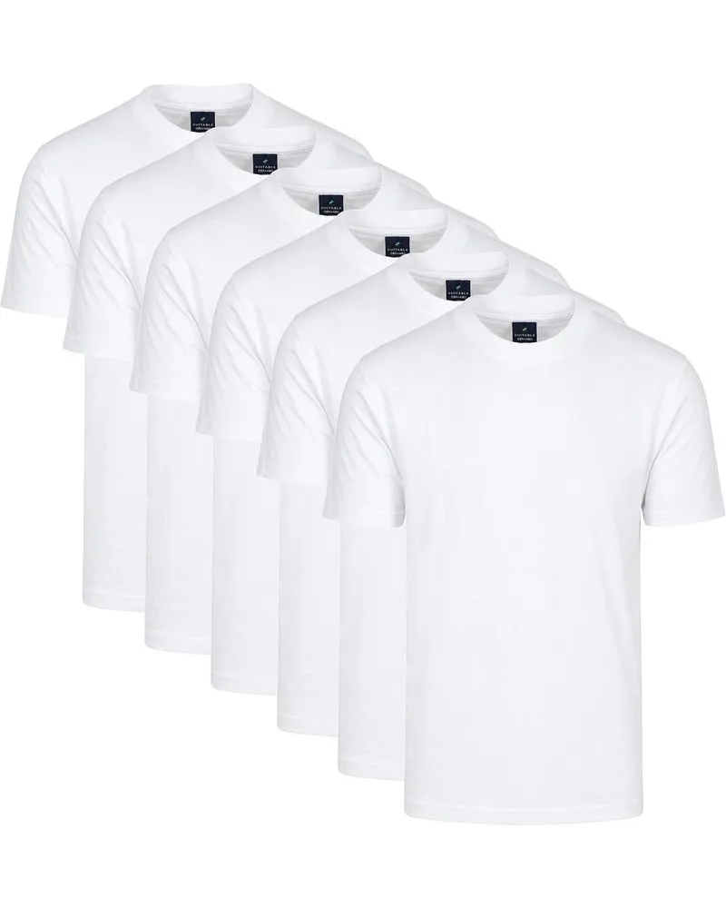 Suitable Obrambo T-Shirt Weiß 6-Pack Weiß
