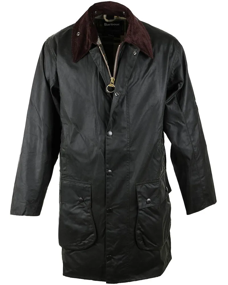 Barbour Border Wachsjacke Grün Grün