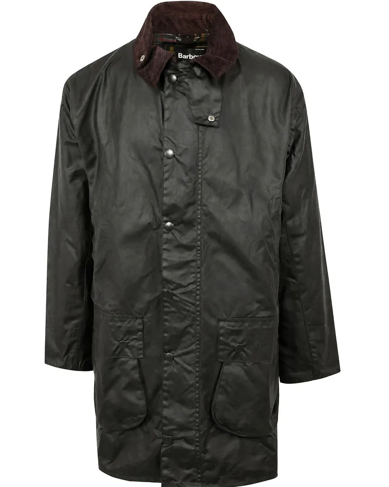 Barbour Border Wachsjacke Grün Grün