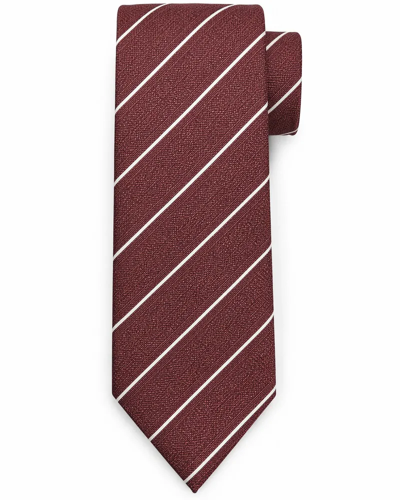 Suitable Krawatte Seide Streifen Rot Rot