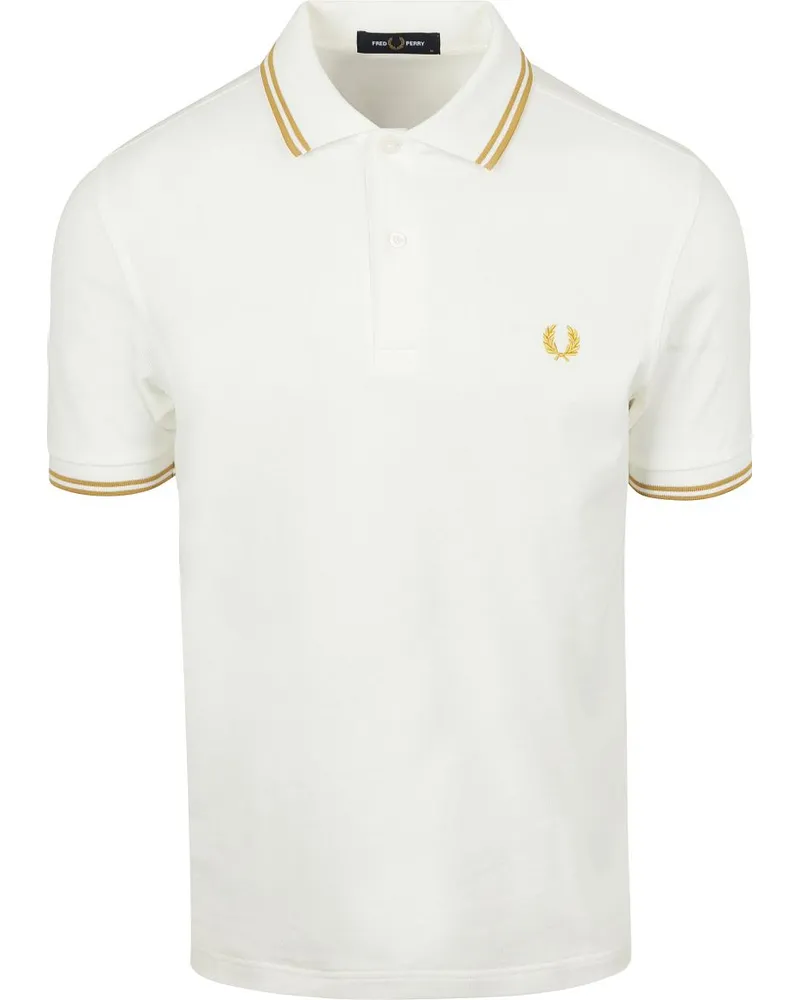 Fred Perry Polo Twin Tipped M3600 Weiß Z52 Weiß