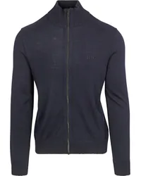 HUGO BOSS Avac Strickjacke Woolblend Navy Dunkelblau