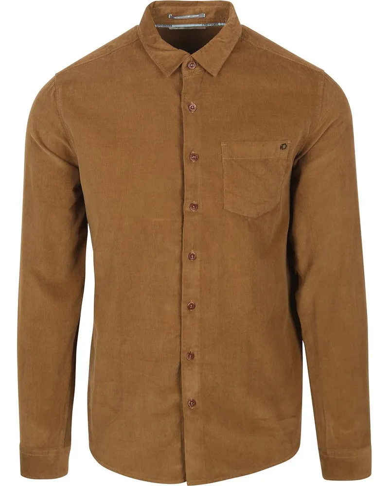 No Excess Cordhemd  Braun Cognac