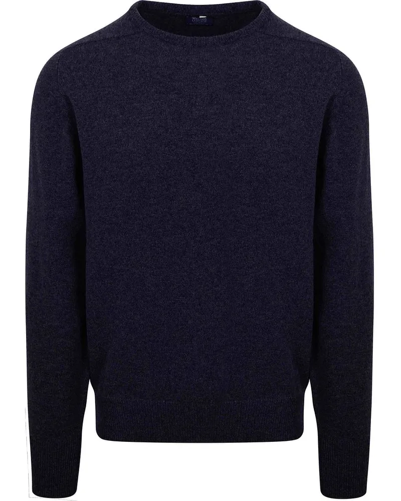 William Lockie O-Auschnitt Pullover Midnight Navy Blau