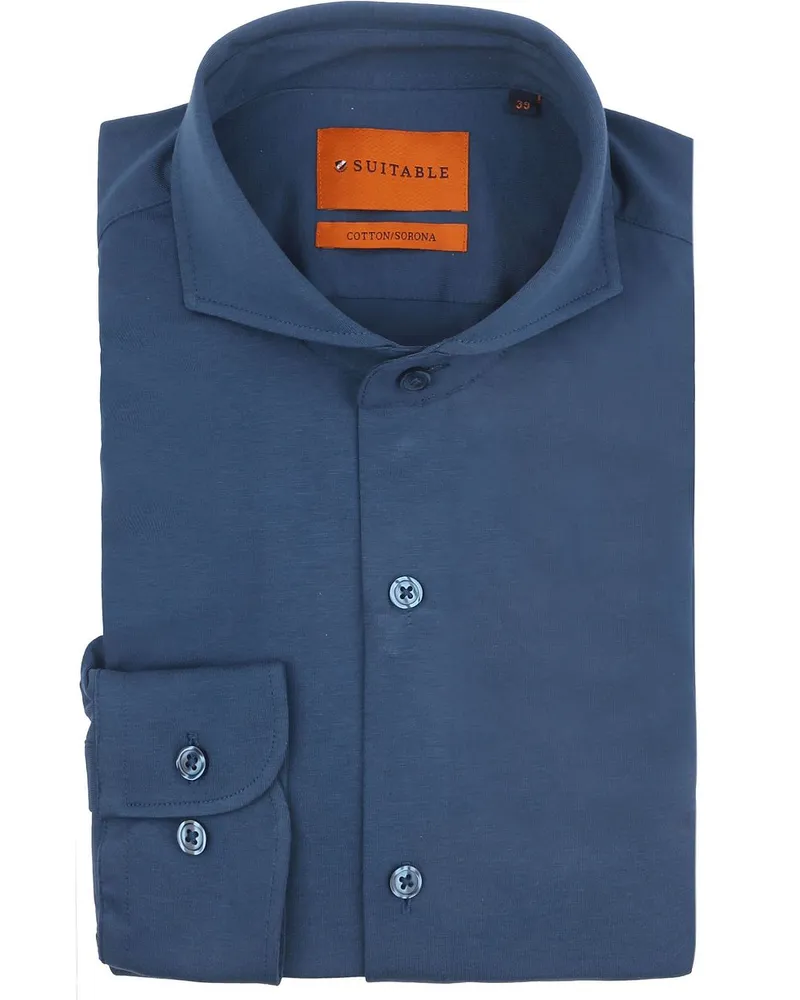 Suitable Sorona Hemd Denim Blau Blau