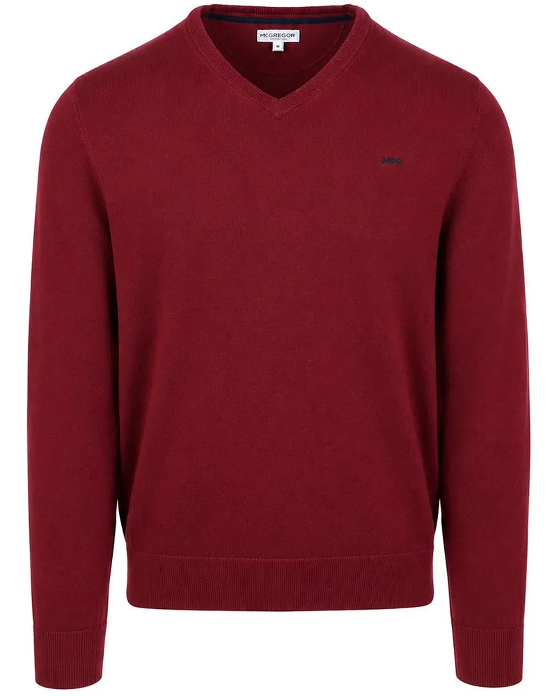 McGregor Pullover V-Ausschnitt Burgundy Rot