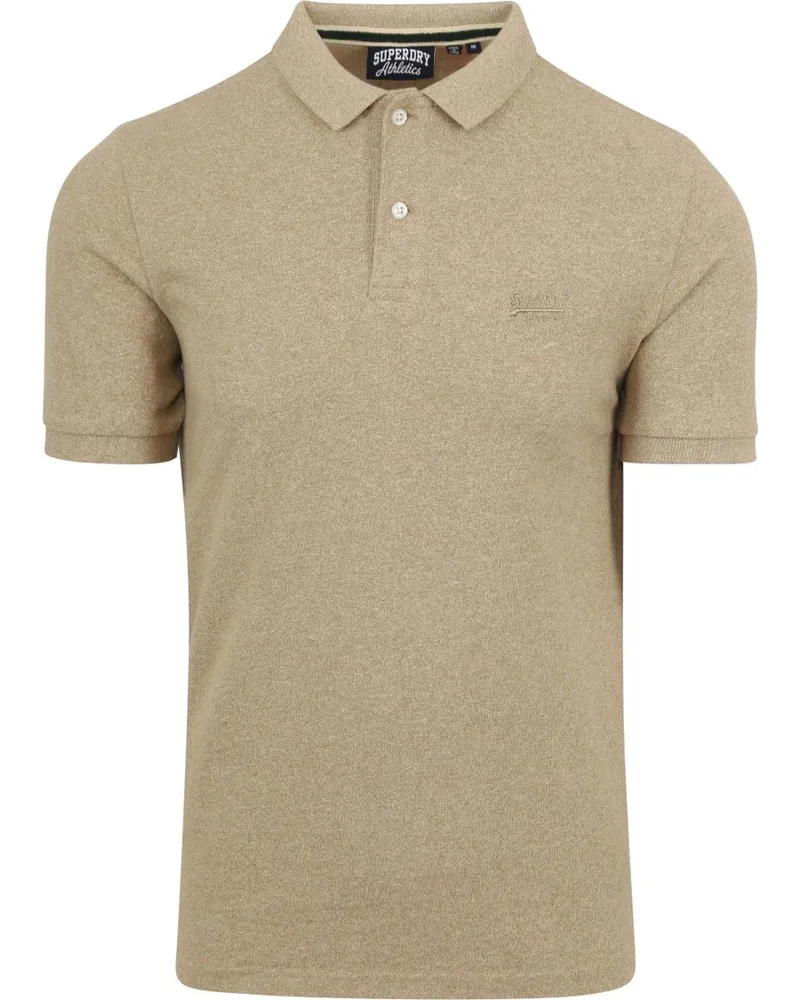 Superdry. Classic Poloshirt Melange Beige Beige