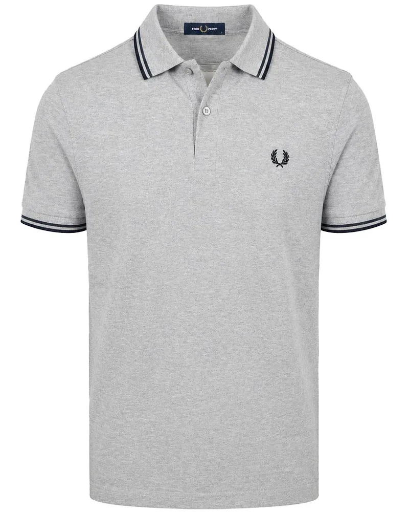 Fred Perry Polo Tipped M3600 Grijs 88C Grau