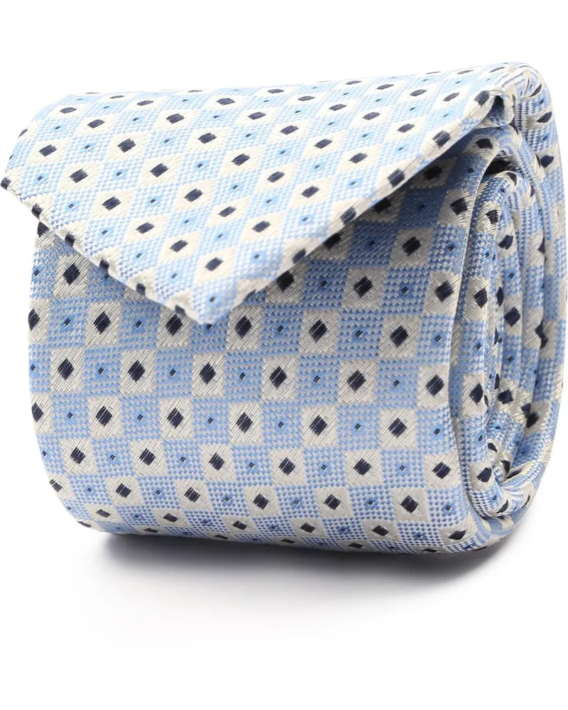 Suitable Krawatte Seide Blöcke Blau Blau