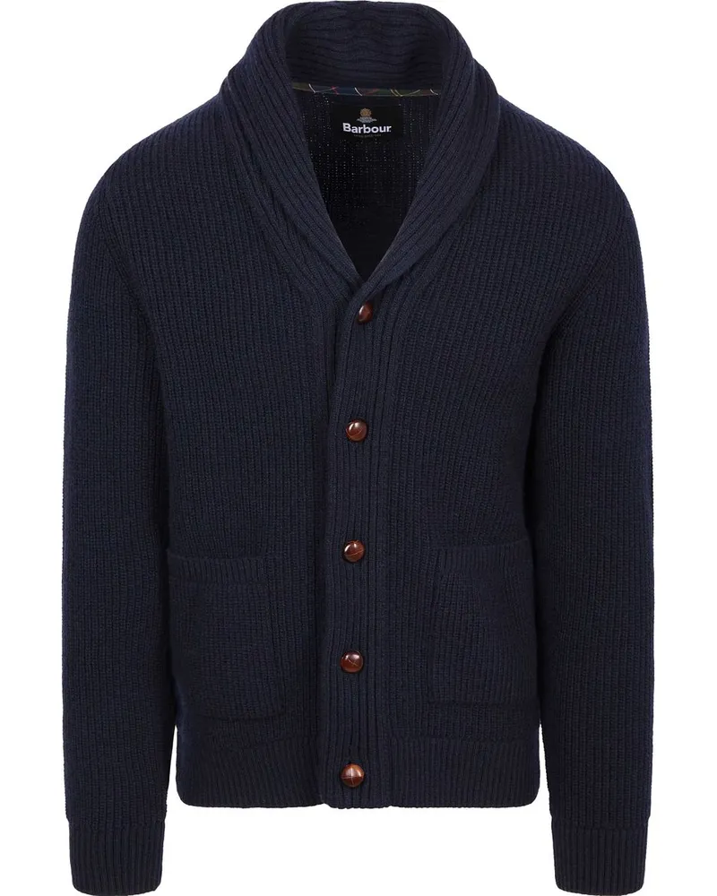 Barbour Cardigan Shawl Hartland Navy Dunkelblau