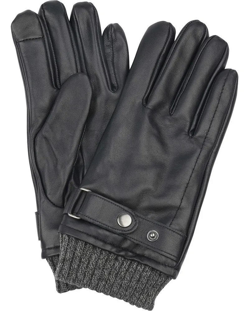 Suitable Handschuh Nappa Leder Schwarz Schwarz