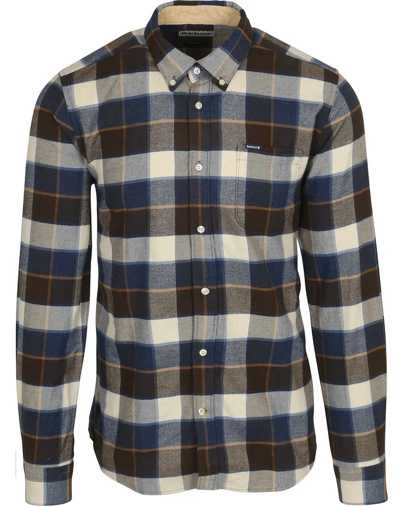 Barbour Valley Hemd Karo Braun Blau Braun
