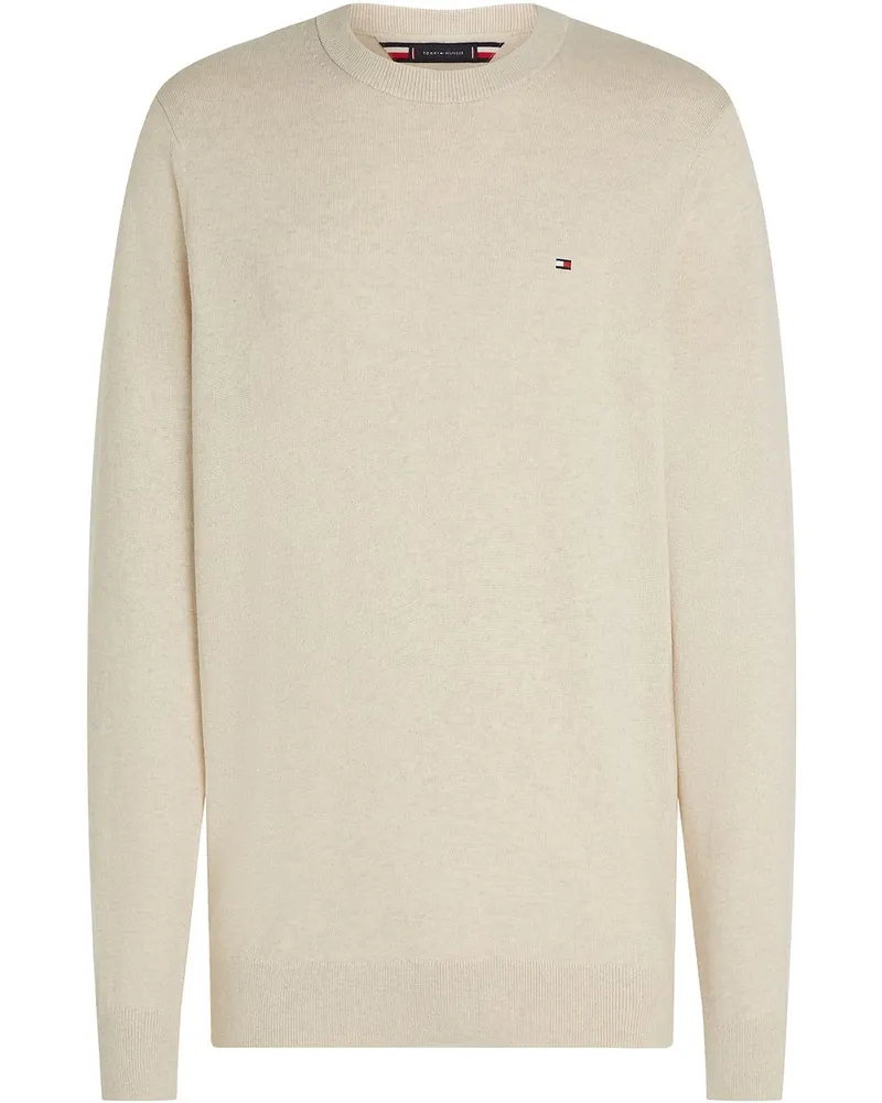 Tommy Hilfiger Pullover Cotton Kashmir Ecru Wollweiß