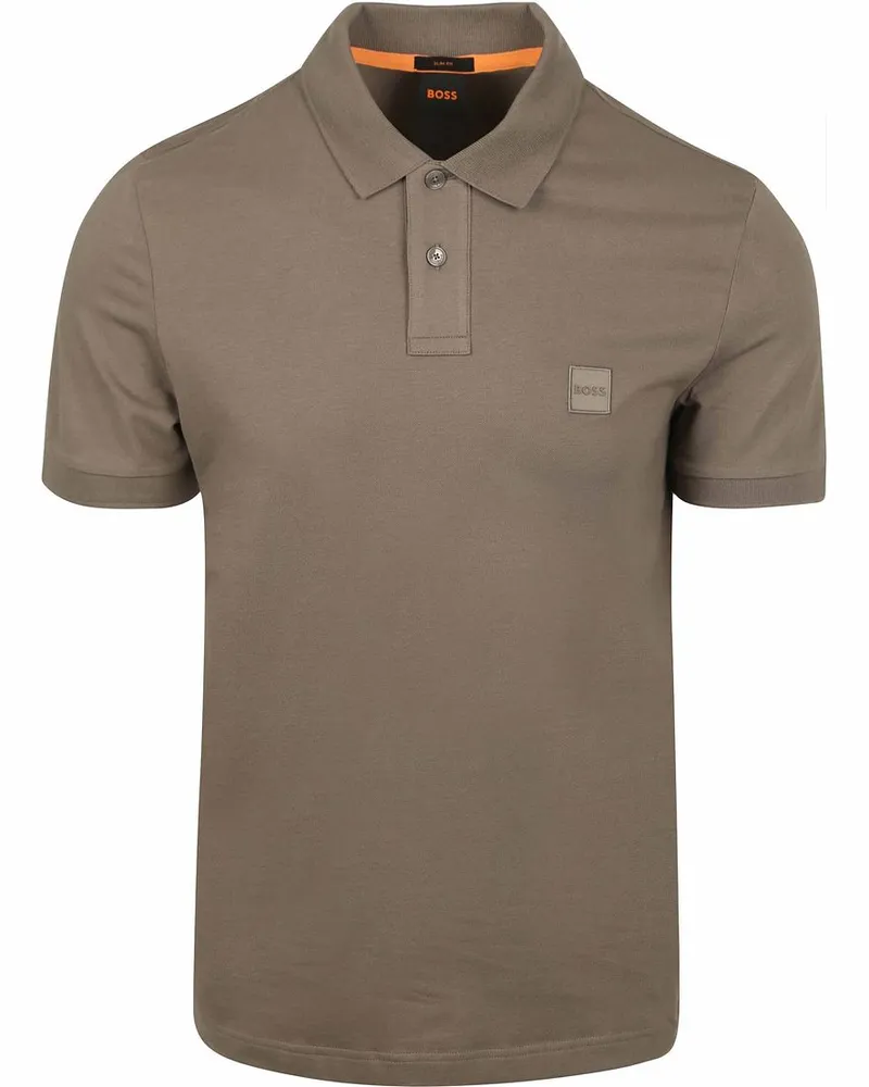 HUGO BOSS Polo Shirt Passenger Taupe Taupe