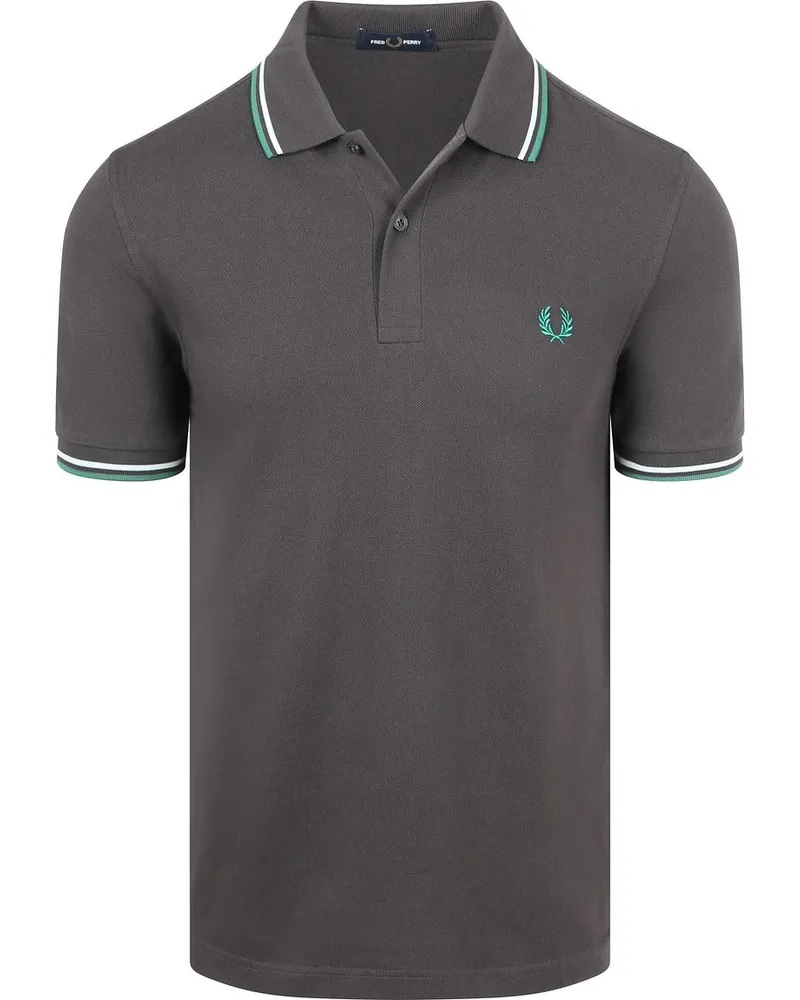 Fred Perry Polo Twin Tipped M3600 Grau 85B Grau