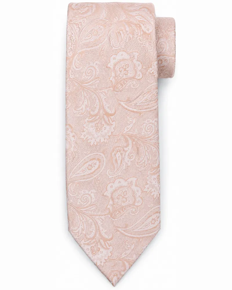 Suitable Krawatte Seide Paisley Caramel Braun Braun