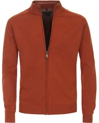 CasaModa Strickjacke Zip Petrol Orange Orange