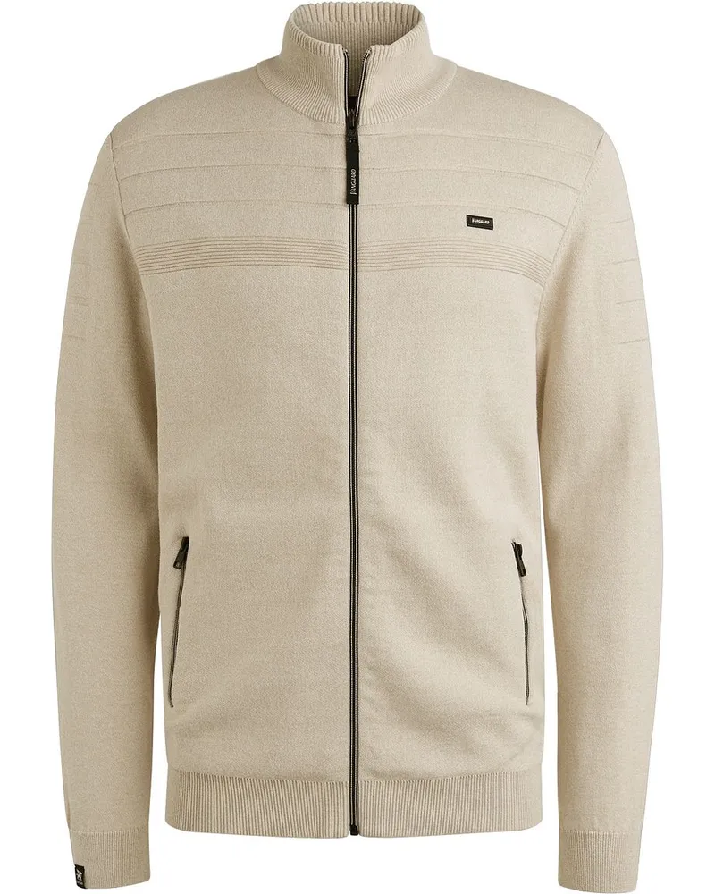 Vanguard Strickjacke Bonded Mouline Ecru Beige