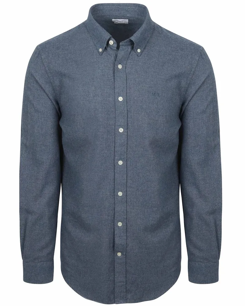 McGregor Hemd Flanell Melange Blau Dunkelblau