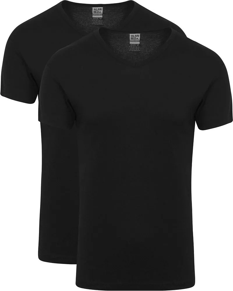 Alan Red Vancouver T-Shirt Schwarz 2er-Pack Schwarz
