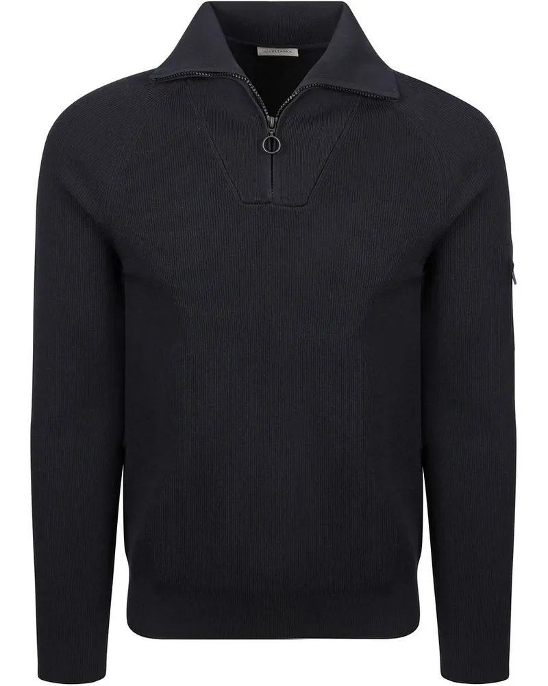 Suitable Half Zip Pullover Tias Cooldry Knit Navy Dunkelblau