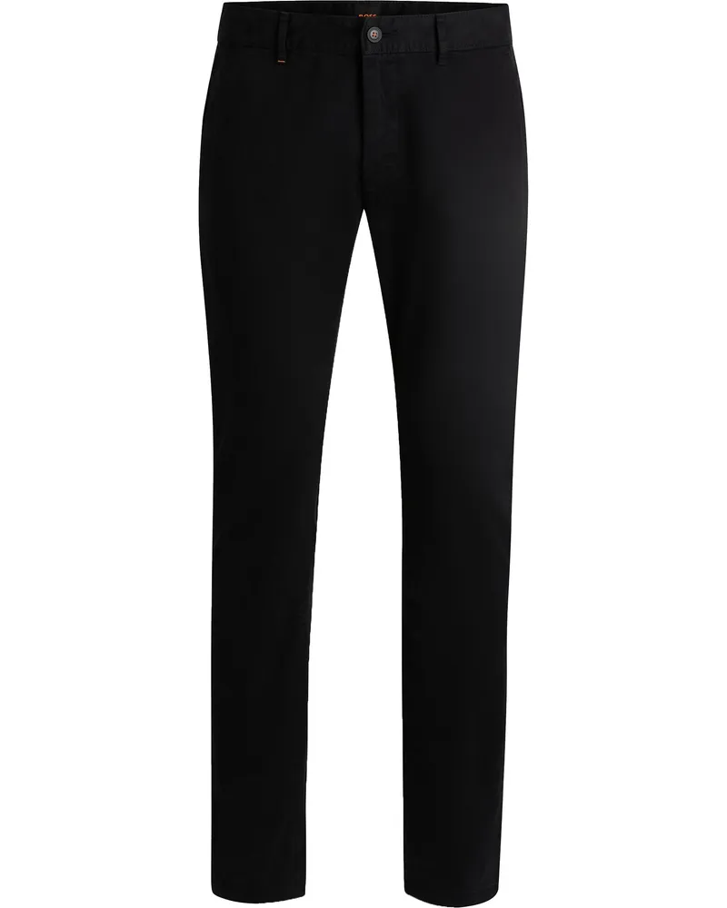 HUGO BOSS Chino Slim Schwarz Schwarz
