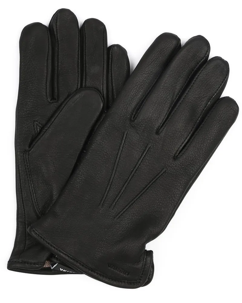 Hestra Handschuh Andrew Leder Schwarz Schwarz