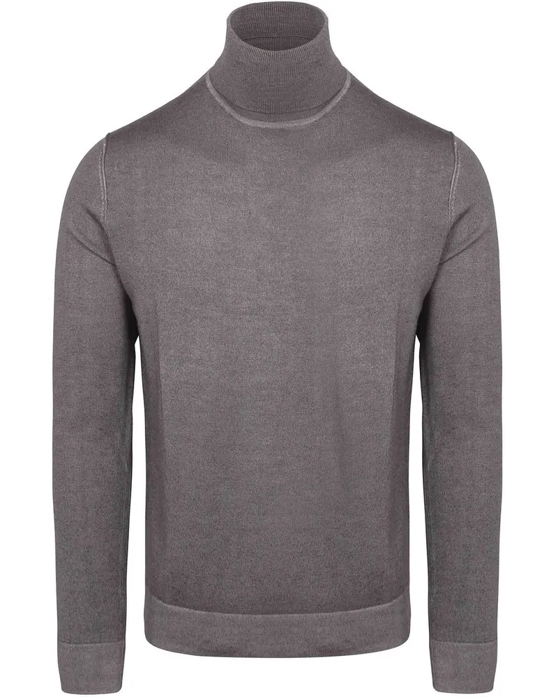 Marc O'Polo Rollkragenpullover Merinowolle Grau Anthrazit
