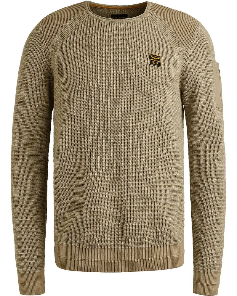 PME Legend Knitted Pullover Melange Beige Khaki