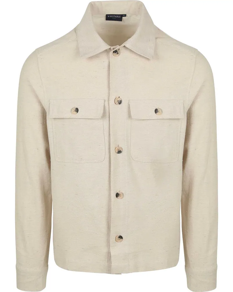 Suitable Drop Loop Überhemd Sand Beige