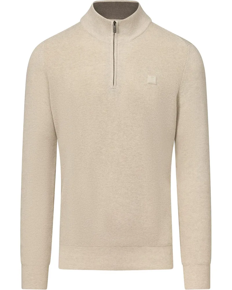 State of Art Half Zip Pullover Ecru Beige